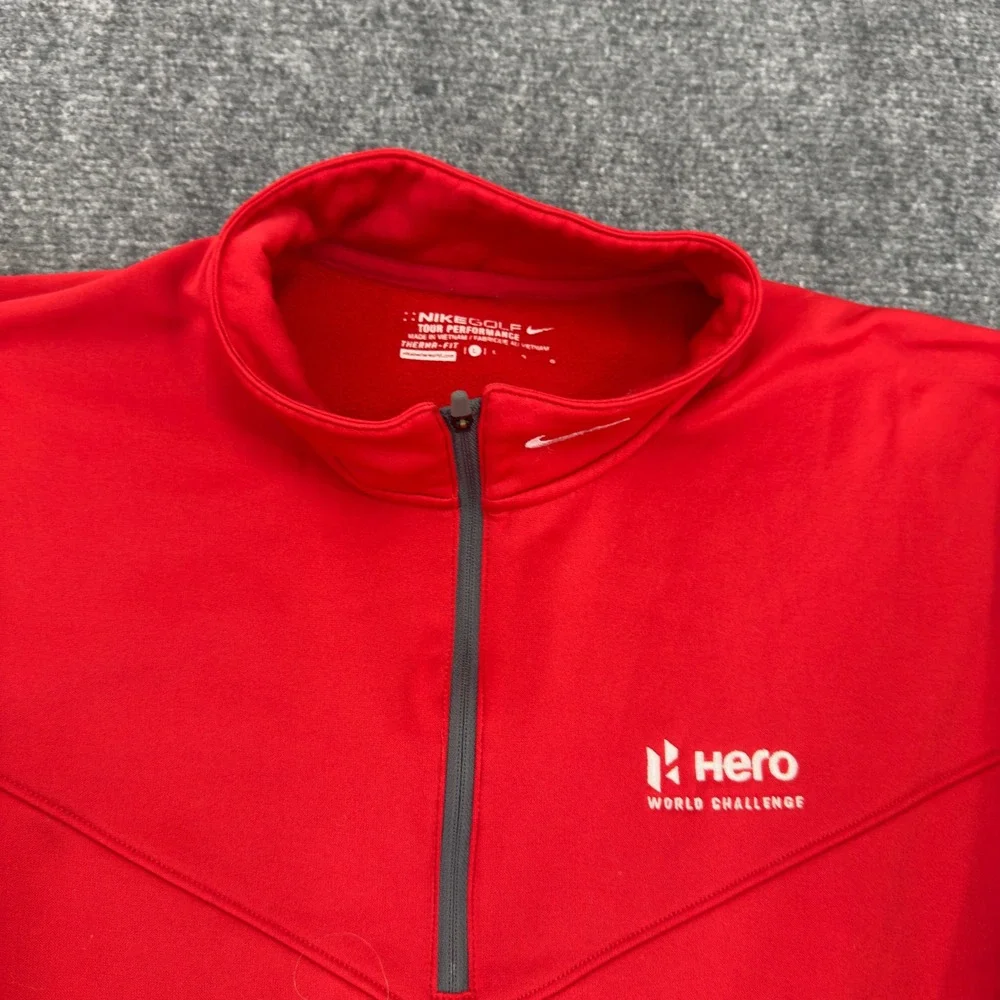 Nike Golf Therma-FIT Hero World Challenge Pullover Red Size L